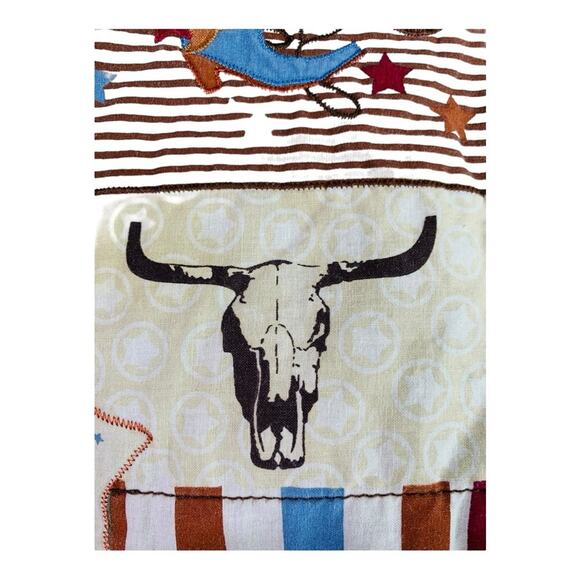 Home Studio Quilted Placemats Western Theme Cowboy Set of 8 Cactus Rodeo - Picture 4 of 8